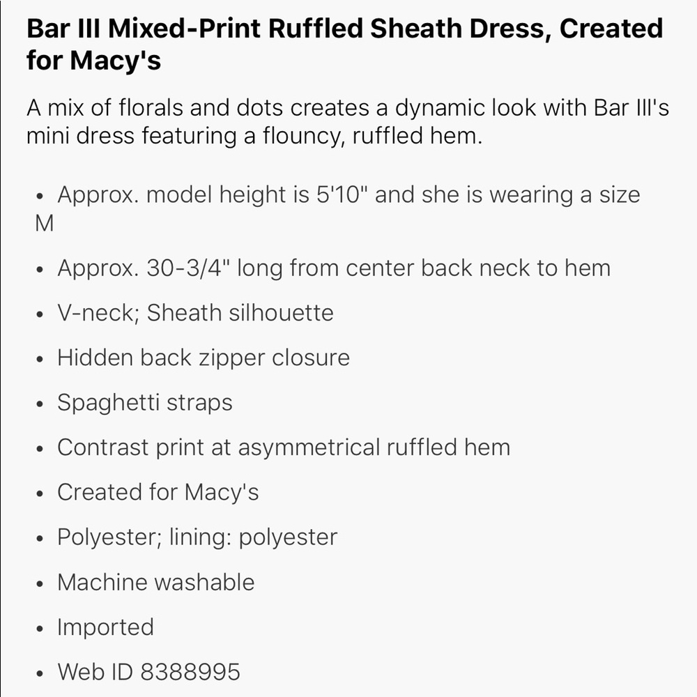 Bar III sundress - Picture 4 of 4